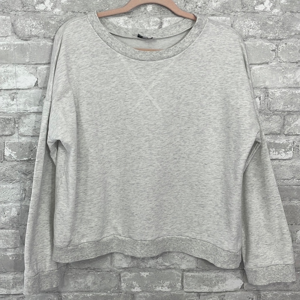 Sabo Skirt Heather Grey Boxy Sweatshirt